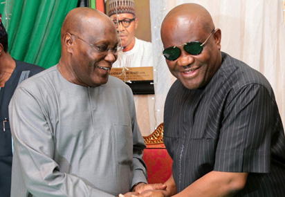 Breaking Atiku Sings Presidential Ambition Seeks Wike Rivers PDP