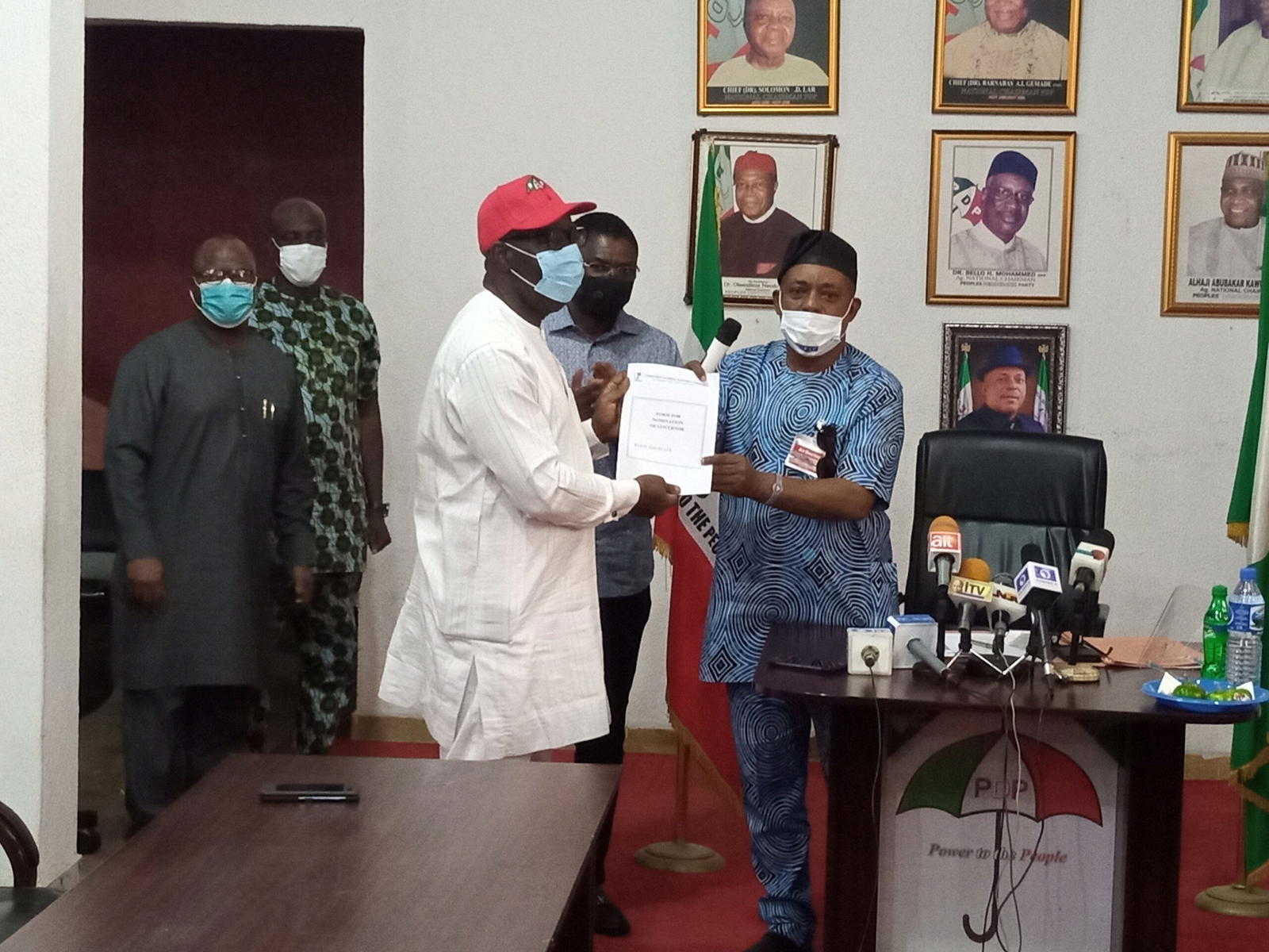 Breaking Obaseki Shaibu Receive PDP Certificates Of Return Flag