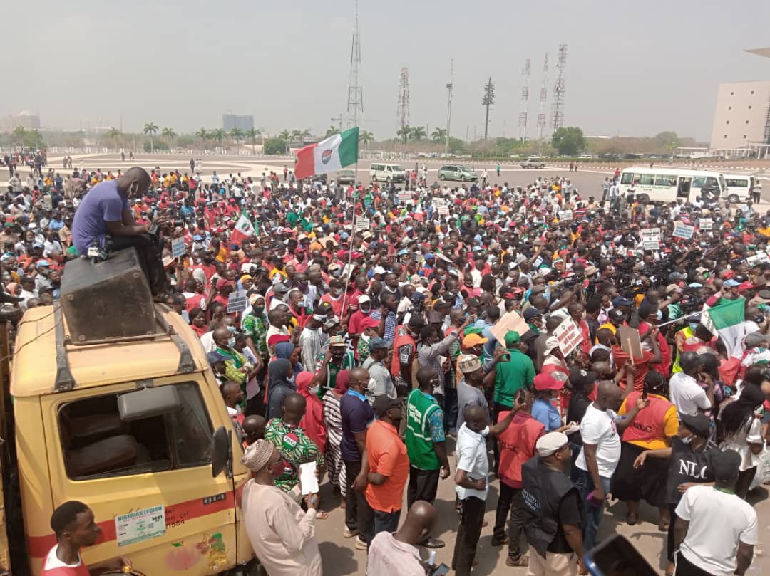 Videos Photos Nlc Organised Labour Unions Storm National Assembly In