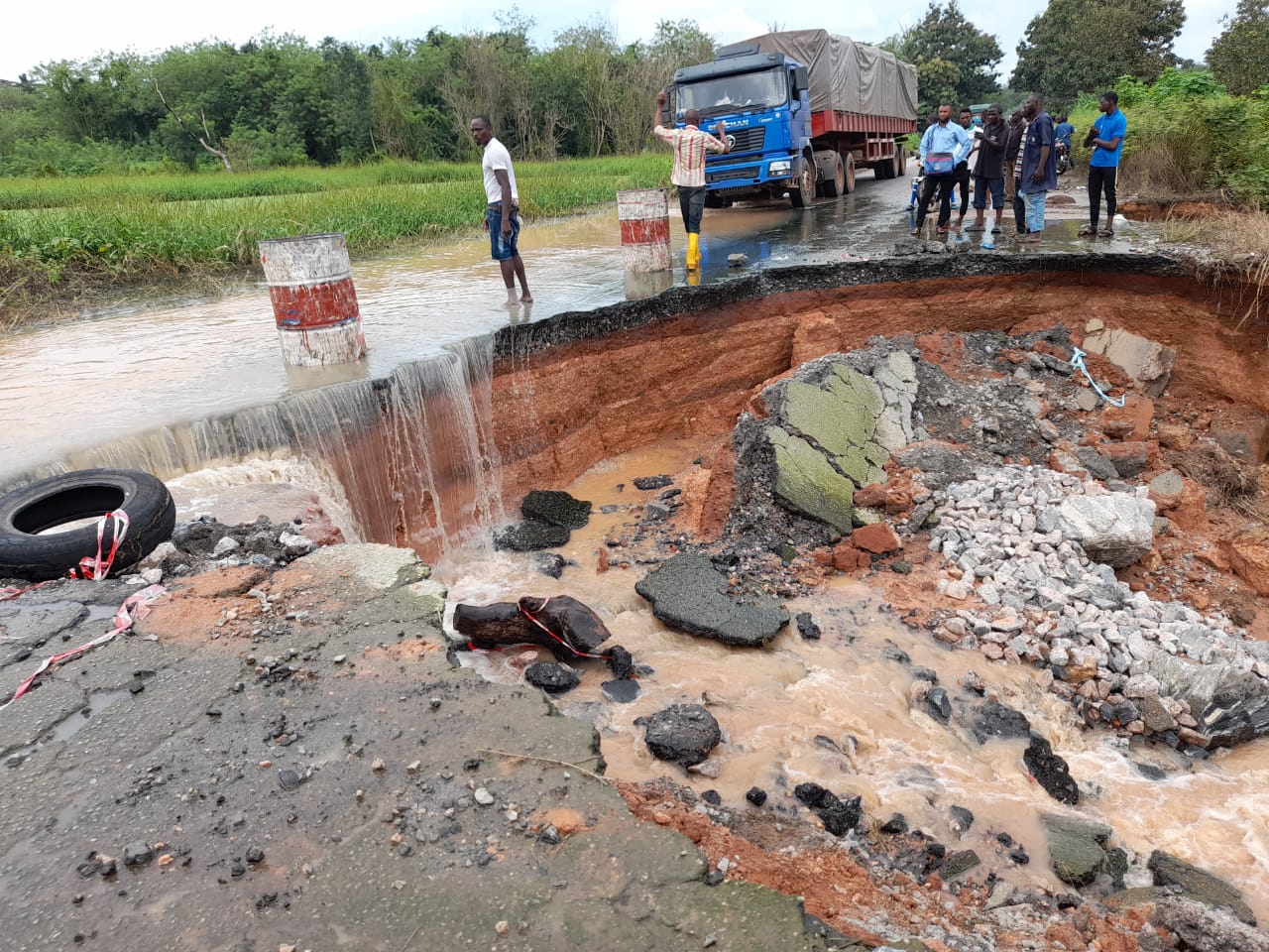 Ondo Youths Protest Collapse Of Benin Akure Highway Vanguard News