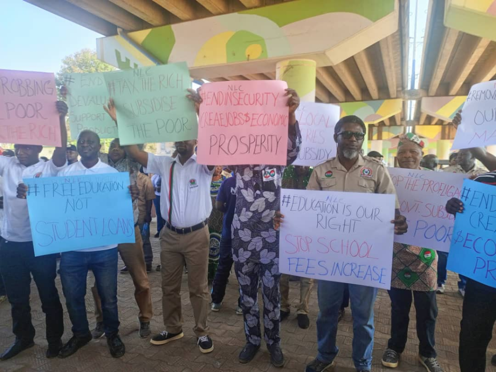 Photos Economic Hardship Nlc Protests In Abuja Lagos Oyo Jos