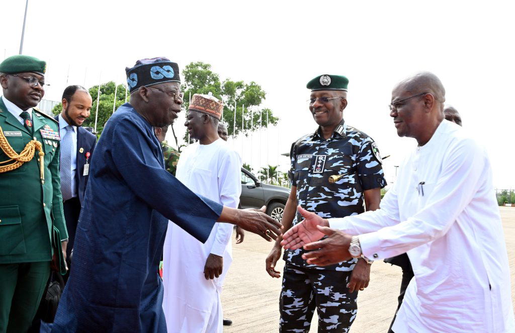 Tinubu Arrives Lagos For Eid El Fitri Celebration