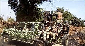 Army bombs Boko Haram Commander’s convoy, kill scores, destroy gun trucks