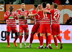 Berisha’s late goal secures win for Augsburg against Borussia Mönchengladbach  