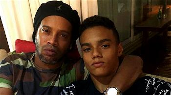 Ronaldinho’s son, Joao Mendes joins his father’s former club, Barcelona