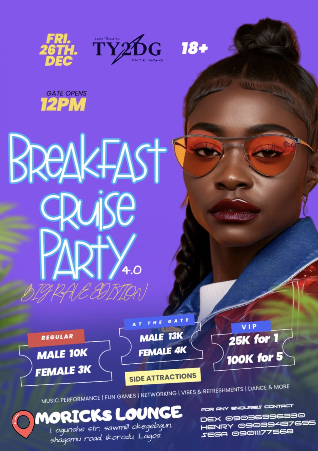 breakfast cruise party 4.0 flyer