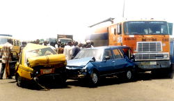 HARVEST OF DEATHS:  68 killed in attack, road accidents
