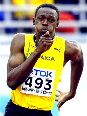 Bolt leads Gatlin, Jamaican trio into 100m final