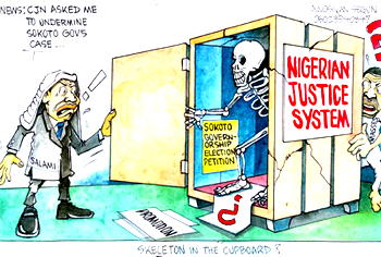Crisis In Judiciary: Jonathan removes Salami