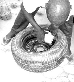 Dangers of under-inflated tyres