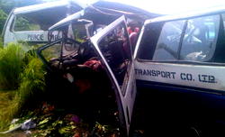 How 28 passengers  died in auto crash