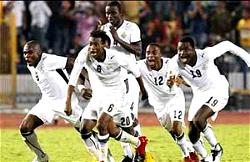 Ghana cruise into semi final,thrash Guinea 3-0