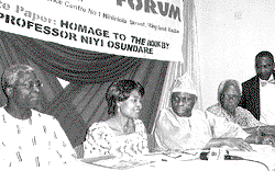 Niyi Osundare at forum, says good governance grows book culture