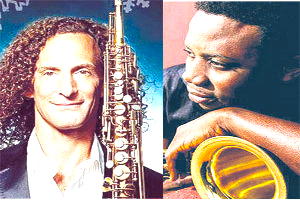 Kenny G arrives for Mike Aremu