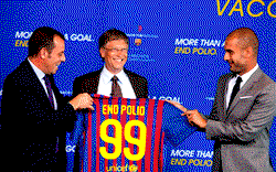 End in sight for PAIN of polio as FC  Barcelona, Gates Foundation team up