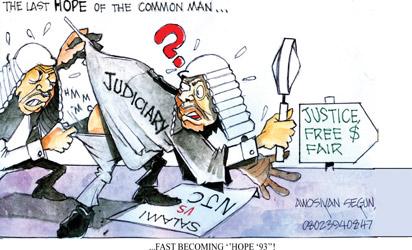 CARTOON NJC Appoint of Justices of Court of Appeal: Igbo group says NJC not telling the truth
