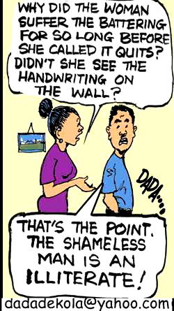 Illiterate husband!