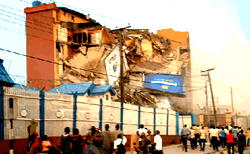 Six storey building collapses in Lagos
