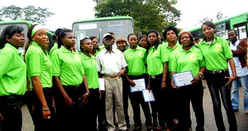 In Edo, female bus drivers run the show