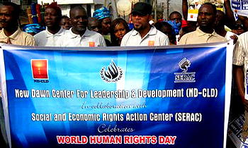 Day actors, rights activists stormed Agbor with message of freedom