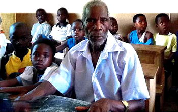 Pa Tete Allen, 90 year-old Primary One pupil