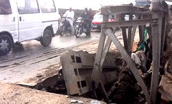 FRSC warns motorists on collapsed bridge on Bida-Minna road