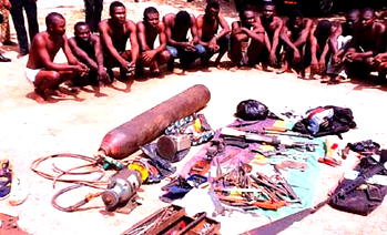 Shocker for the Police in Benue: Arrest arms manufacturer with large catchment of lethal weapons