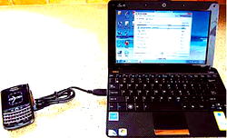 Using your smart phone as internet modem