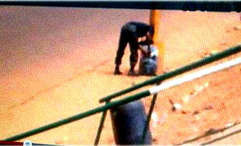 The last moment before blast killed bomb-detecting cop