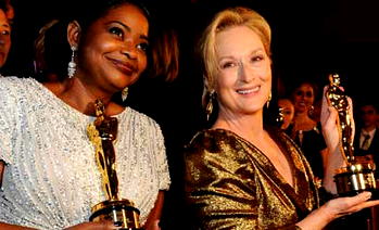 Stars shine on Oscars red carpet