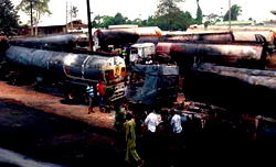 Epidemic of fuel tanker disasters