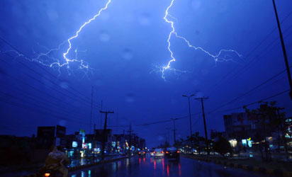 Lightening, thunder strike as police detain chief priest of shrine