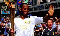 Olympics: Drogba mobbed by fans