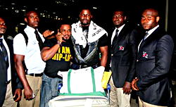 Big Brother Housemates, Ola and Chris  back in the country