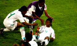 Falcons peck Ethiopia thrice