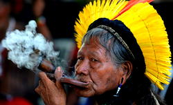 Brazil’s indigenous chief Raoni leaves hospital