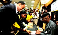 Liyel Imoke…. star unveiled at Kolanut Centre