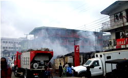 Lamentations as late night fire razes market, bank