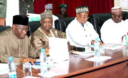 Insecurity changed my agenda, says Jonathan at PDP’s NEC