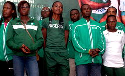Good luck to you, President Jonathan wishes  athletes