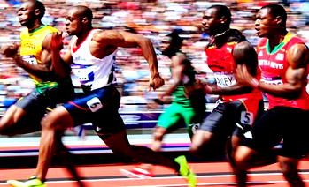 Bolt makes semis on comeback