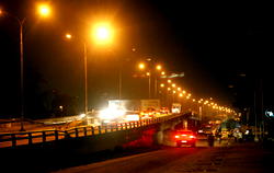 Lagos, still bubbles at night