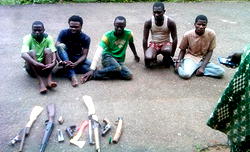 Police in Ogun arrest five suspected highway robbers