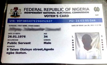 What is the value of INEC’s voter’s card?