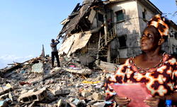 How family of five escaped from collapsed building