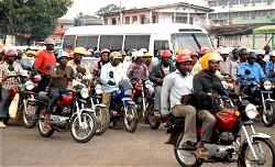 Delta Police tear-gas rioting okada riders for violating lockdown in Bomadi