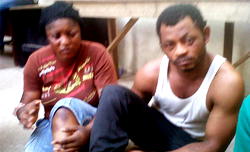 C-A-U-G-H-T I-N T-H-E  A-C-T : Lagos couple who are also kidnappers