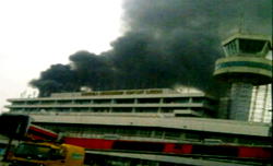 Fire guts Murtala Muhammed Int’l Airport, Lagos