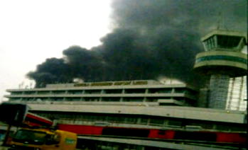 Fire guts Murtala Muhammed Int’l Airport, Lagos
