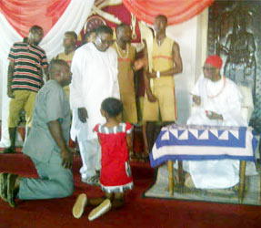 Oba of Benin Honours Amarachi, NGT Winner
